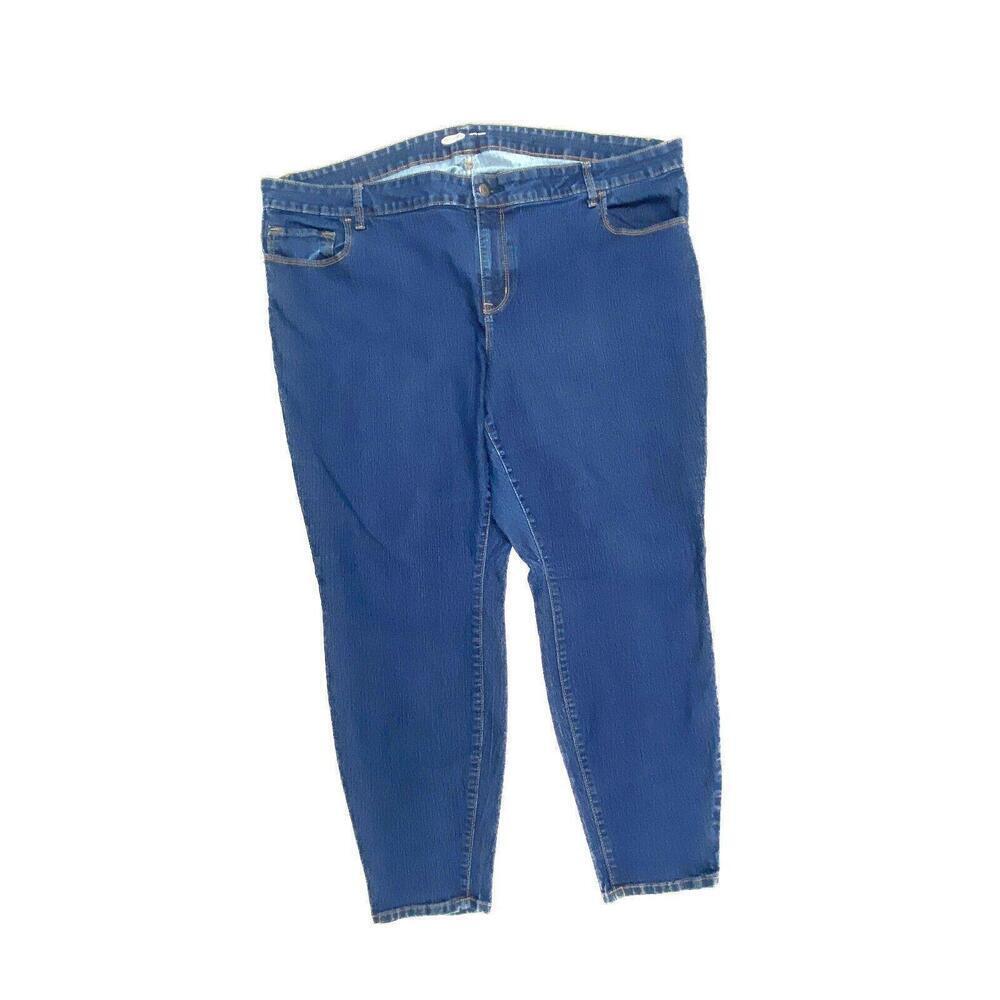 Old Navy Super Skinny Women's size 24WP Dark Wash Blue Denim Jeans
